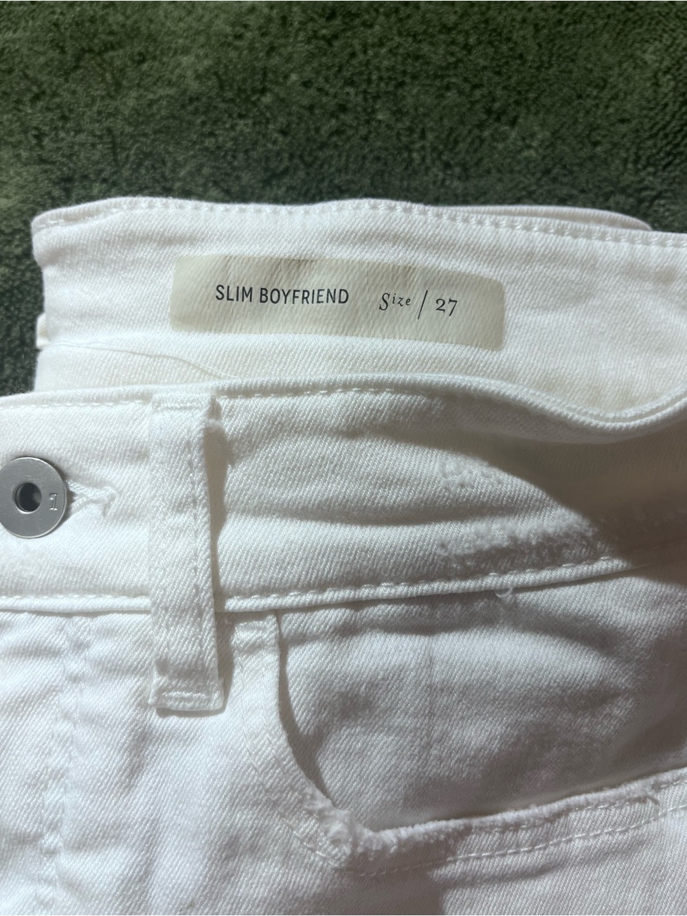 Anthropologie White Denim Shorts - Picture 4 of 5